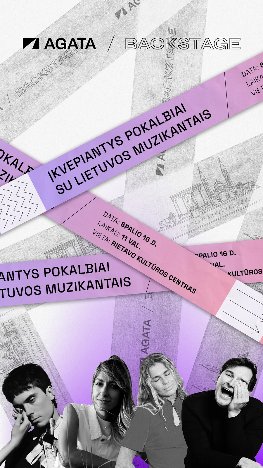 Kviečiame į „AGATA Backstage“ pokalbius Rietave