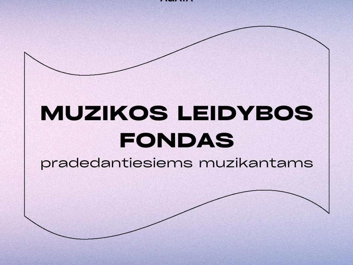 Muzikos leidybos fondas pradedantiesiems muzikantams 2024