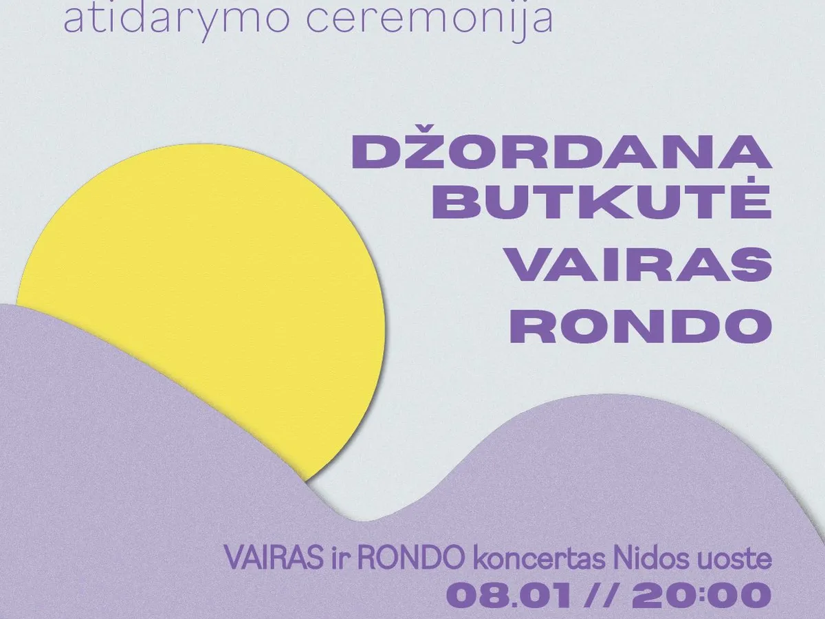 Nida švenčia muziką: Šlovės takas pasipildo trimis legendiniais vardais‬ ‬ ‭
