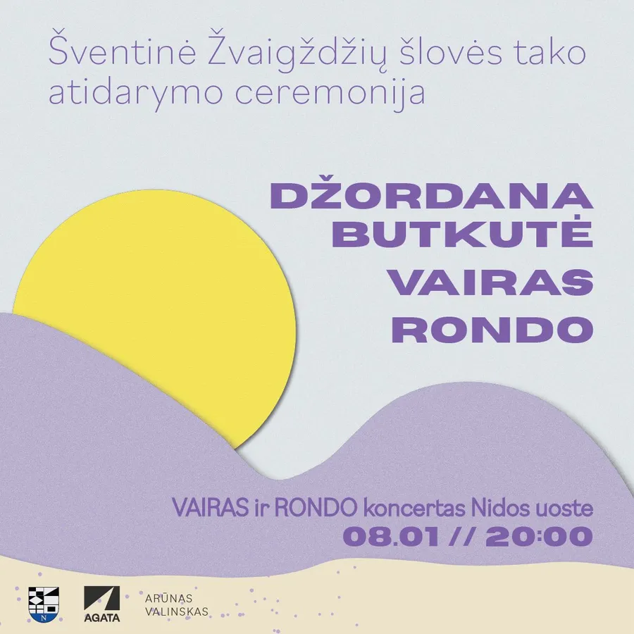 Nida švenčia muziką: Šlovės takas pasipildo trimis legendiniais vardais 